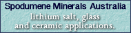 Spodumene  Minerals Australia